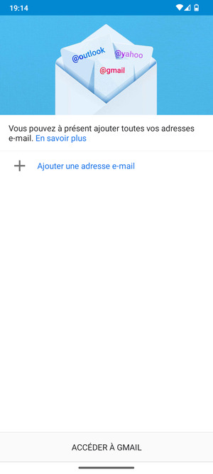 Sélectionnez Ajouter une adresse e-mail