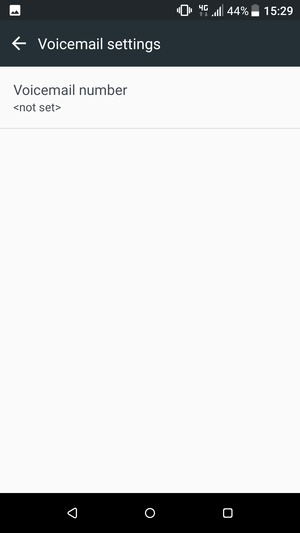 Select Voicemail number