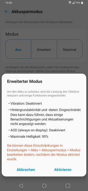 Wählen Sie Aktivieren