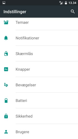 For at aktivere din skærmlås, gå til menuen Indstillinger og vælg Skærmlås