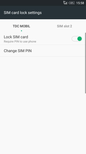 Select Public and Change SIM PIN