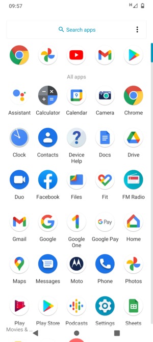 Scroll to and select Settings