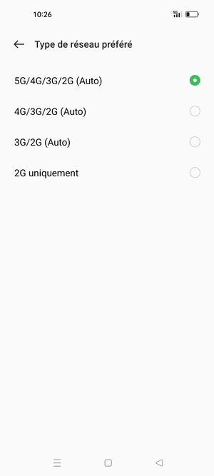 Sélectionnez votre option préférée