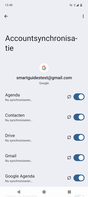 Uw contactpersonen van Google worden nu gesynchroniseerd met uw telefoon