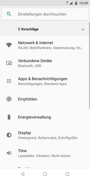 Wählen Sie Netzwerk & Internet