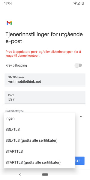 Velg Ingen