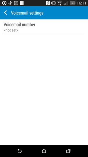 Select Voicemail number