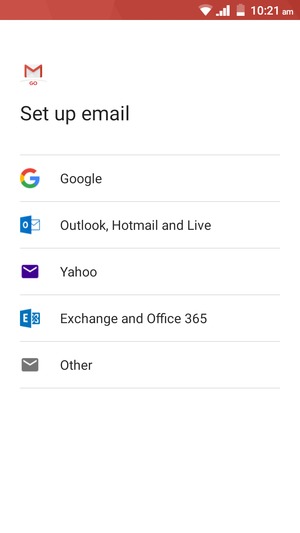 Select Outlook, Hotmail and Live