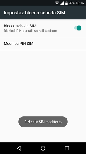 Il tuo PIN della SIM è stato modificato