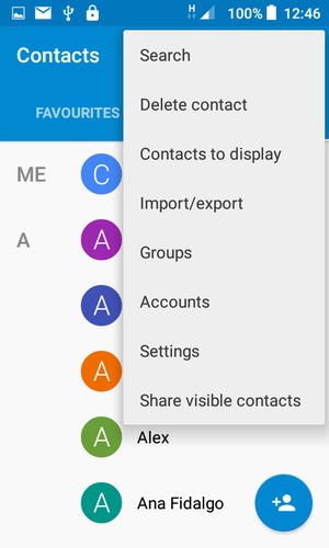Select Import/export