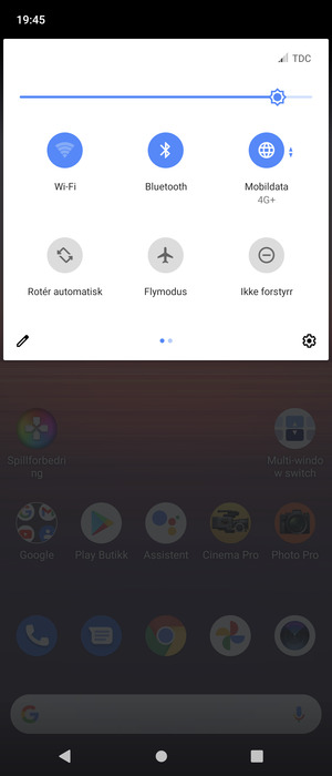 Slå av Wi-Fi og Bluetooth