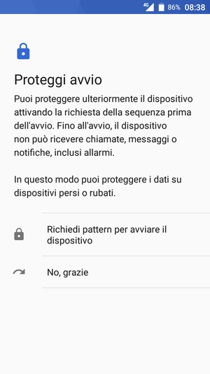 Seleziona la tua opzione preferita