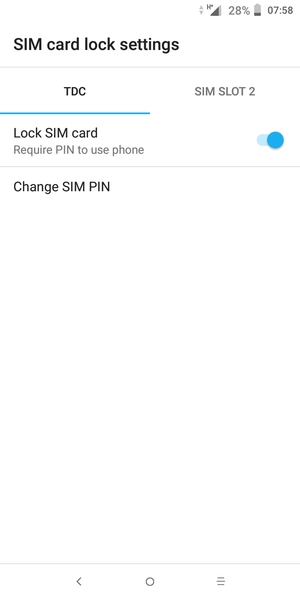 Select Public and Change SIM PIN
