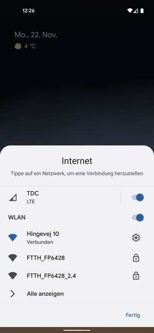 Schalten Sie WLAN aus
