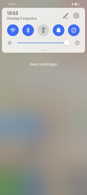 Schuif naar beneden in het bovenste menu opnieuw