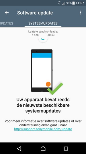 Wacht tot de zoekopdracht beëindigd is