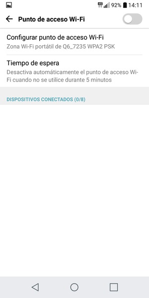 Seleccione Configurar punto de acceso Wi-Fi