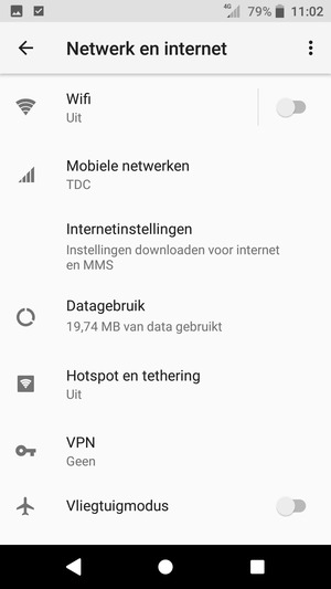 Selecteer Mobiele netwerken