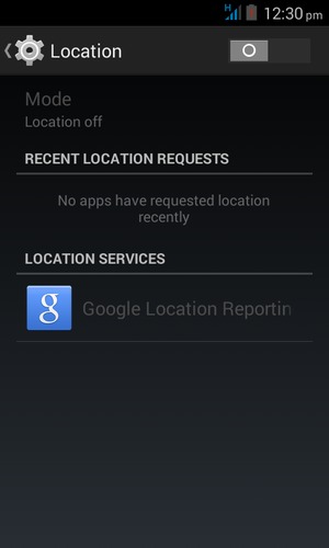 Turn off Location
