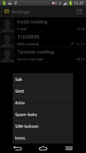 Velg Innst.