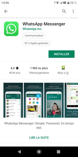 Sélectionnez INSTALLER