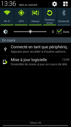 Sélectionnez Vibreur pour passer en mode silencieux