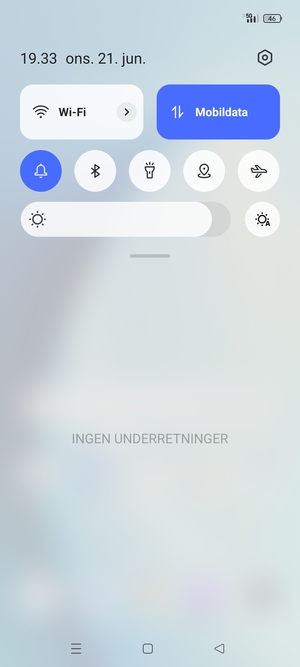 Aktiver topmenuen igen