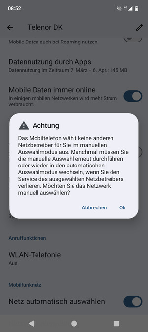 Wählen Sie Ok