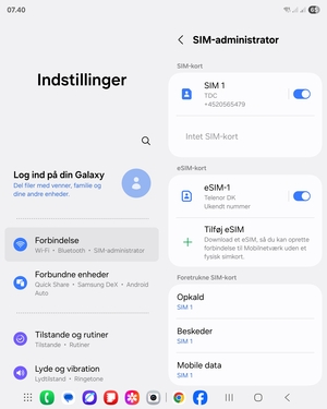 Dit eSIM er nu aktiveret