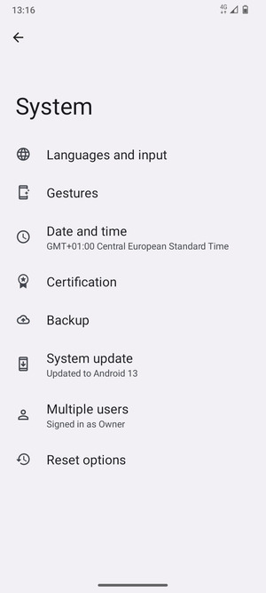 Select System update