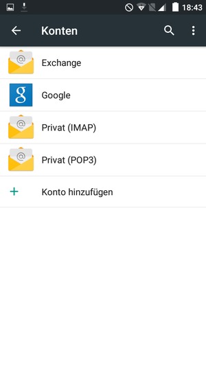 Wählen Sie Google