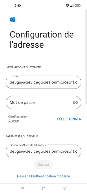 Saisissez votre mot de passe