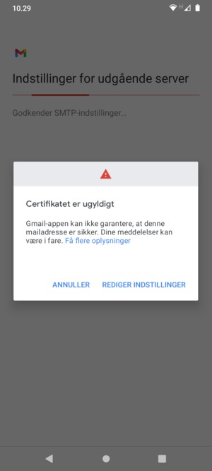 Vælg REDIGER INDSTILLINGER
