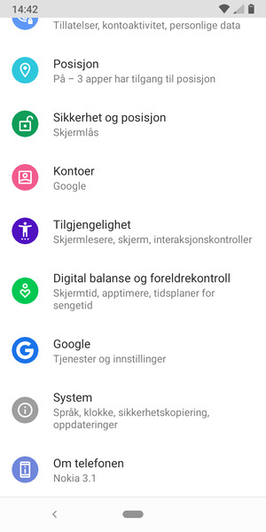 Bla til og velg System