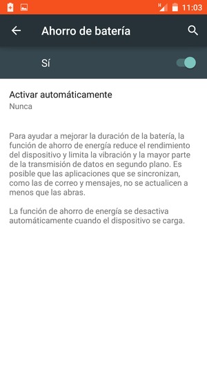 Active Ahorro de batería