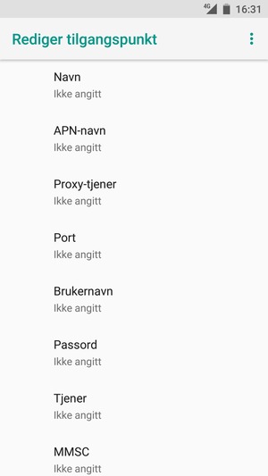Skriv inn MMS-informasjon