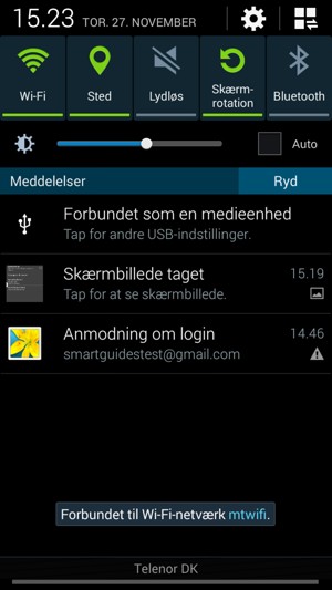 Slå Wi-Fi og Bluetooth fra