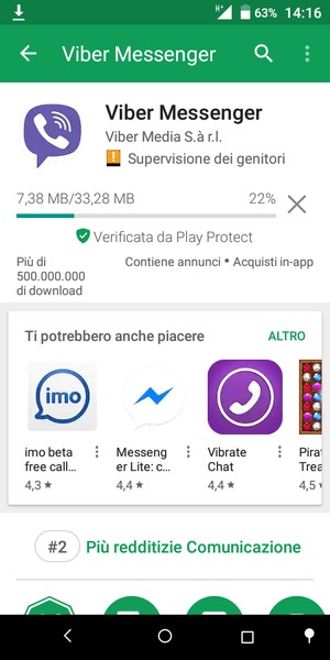 Attendi il completamento del processo di installazione