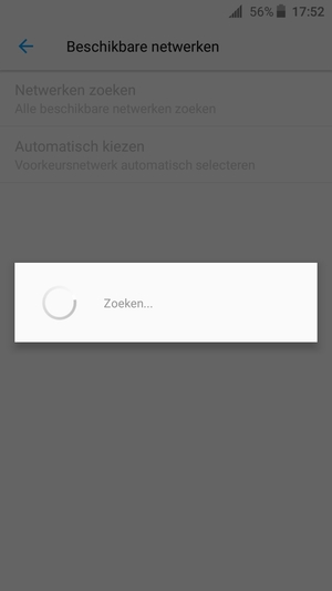 Wacht tot de zoekopdracht beëindigd is