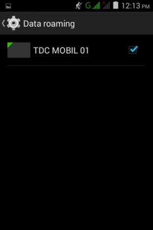 Turn Data roaming on or off
