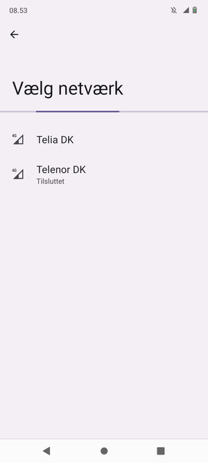 Afvent at søgningen er afsluttet