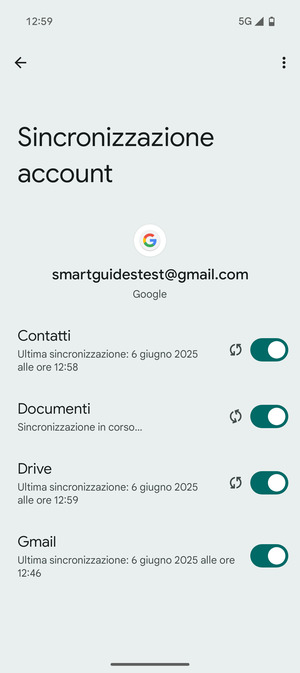 Seleziona il tasto Menu