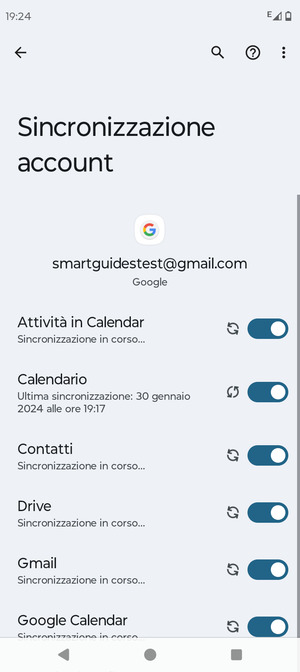 Le tue informazioni verranno sincronizzate