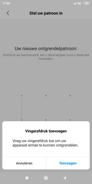 Selecteer Annuleren