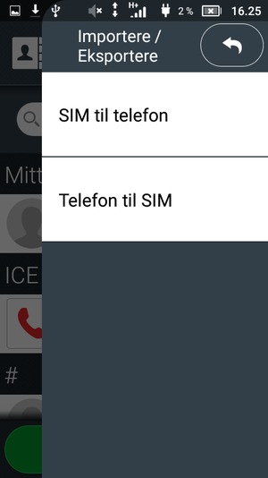 Velg SIM til telefon