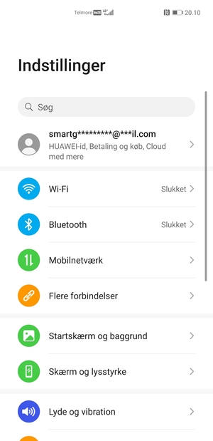 Vælg Mobilnetværk