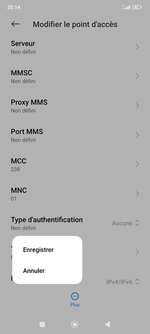 Sélectionnez Enregistrer