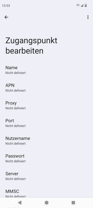 Geben Sie MMS-Informationen ein