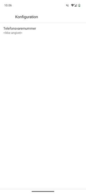 Vælg Telefonsvarernummer
