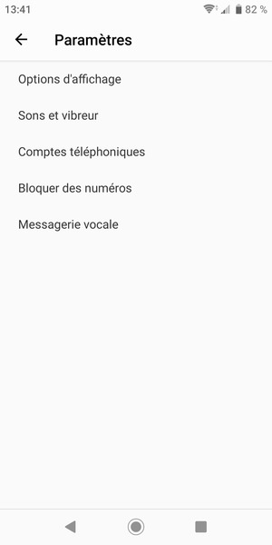 Sélectionnez Messagerie
vocale